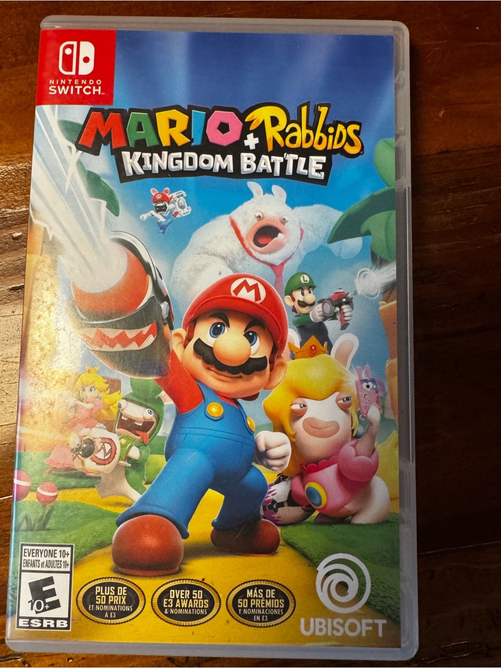 Mario + Rabbids Kingdom Battle for Nintendo Switch - Blue/Red Cover